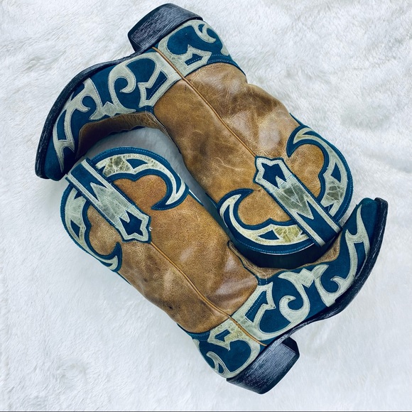 Sterling River Shoes - Sterling River leather western cowgirl boots 8B